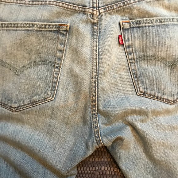 Levi’s Red Tab 505, Distressed, Faded, Light Denim 36W (Short inseam) - Picture 12 of 15